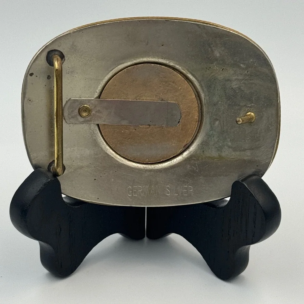 Vintage‎ German Silver Masonic 32nd Degree Scottish Rite Western Belt Buckle
